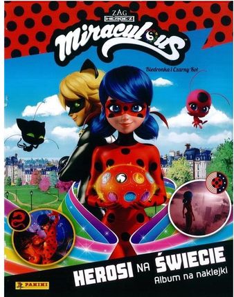 Panini Album Na Naklejki + Miraculous Biedronka I Czarny Kot Herosi Świecie