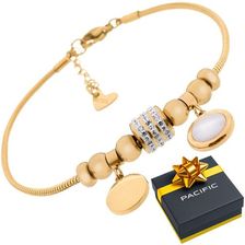 Zdjęcie Pierre Ricaud Bransoletka damska PACIFIC SS-009-G złota (SS009G) - Ustroń