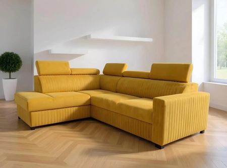 Narożnik Sienna 260x200 Funkcja spania, Regulowane zagłówki, Pojemnik