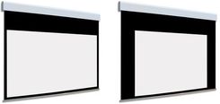 Ekran Elektryczny �cienny Sufitowy Z Dwoma Powierzchniami Projekcyjnymi Adeo BiFormat 225 2250 4:3 Vision White Pro Reference White Grey