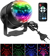 Zdjęcie Kula Disco Projektor Dyskotekowy LED RGB Reflektor Na Imprezę Pilot - Błaszki