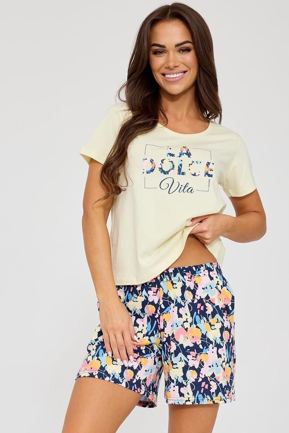 Zdjęcie PIŻAMA CORNETTE PD-880/331 DOLCE VITA (kolor żółty, rozmiar L) - Pacanów