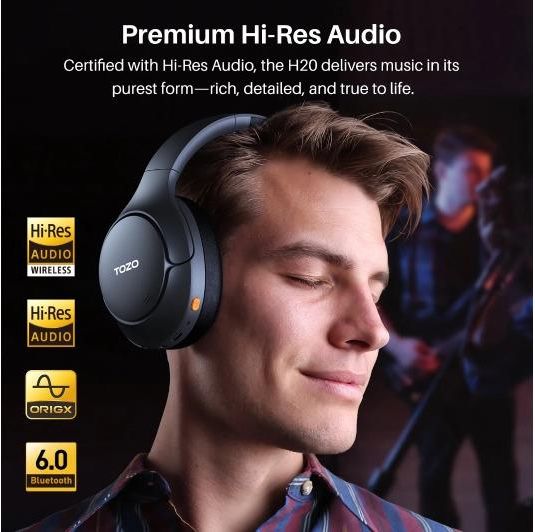 фото Наушники с микрофоном Tozo H20 Black 1