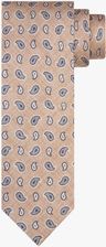 Zdjęcie Profuomo beżowy jedwabny krawat paisley - Żukowo