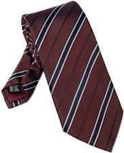 Zdjęcie Jedwabny krawat bordo regimental VAN THORN - Grodzisk Mazowiecki