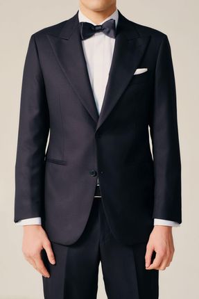 Granatowa marynarka Aston 54