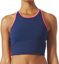 Zdjęcie Damski treningowy top granatowy ADIDAS CROP BRA S - Górzno