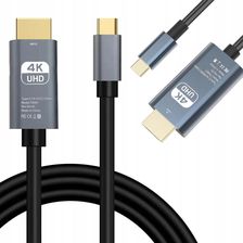 Zdjęcie KABEL USB-C HDMI PRZEJŚCIÓWKA ADAPTER HUB USB TYP C DO HDMI 4K 180cm - Nasielsk