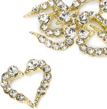 Zdjęcie Molly Nails Ozdoby Do Paznokci Serce 3D White Diamond 10szt. - Blachownia