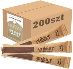 Zdjęcie Cukier trzcinowy brązowy w saszetkach 200x4g - Kłobuck