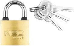 Zdjęcie Neo Tools Kłódka Jarzmowa + 3 Klucze 85050 - Bartoszyce