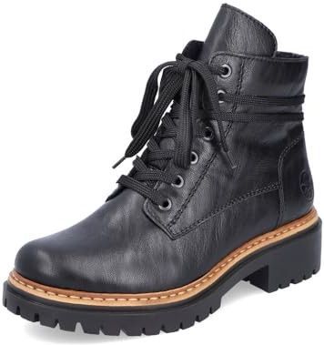 Rieker Damskie botki sznurowane 72603, damskie botki, Czarny 00, 36 EU