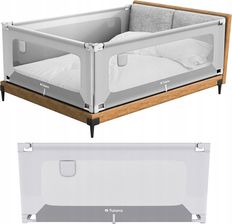 Zdjęcie TULANO Barierka Ochronna biała 160x70 cm TNCOVER46WHITEGREY - Trzebinia