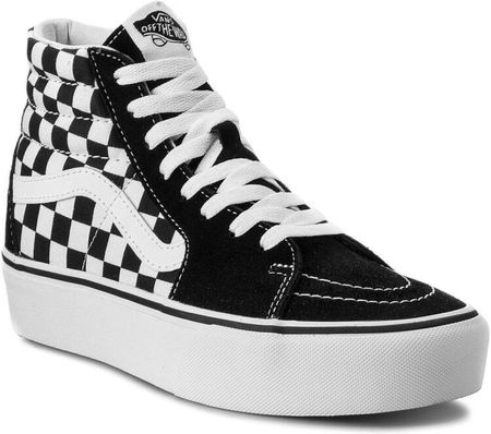 Buty Vans Checkerboard SK8-Hi Platform 2.0 Biały/Czarny
