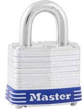Zdjęcie Kłódka laminowana Master Lock 3EURD na klucz, kolor szary, 5,9 x 4 x 2,1 cm - Łowicz