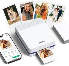 Zdjęcie Drukarka Bluetooth NELKO PP03 Druk Zdjęć Kolor 600DPI do Telefonu Smartfona / PP03 / Biały - Morąg