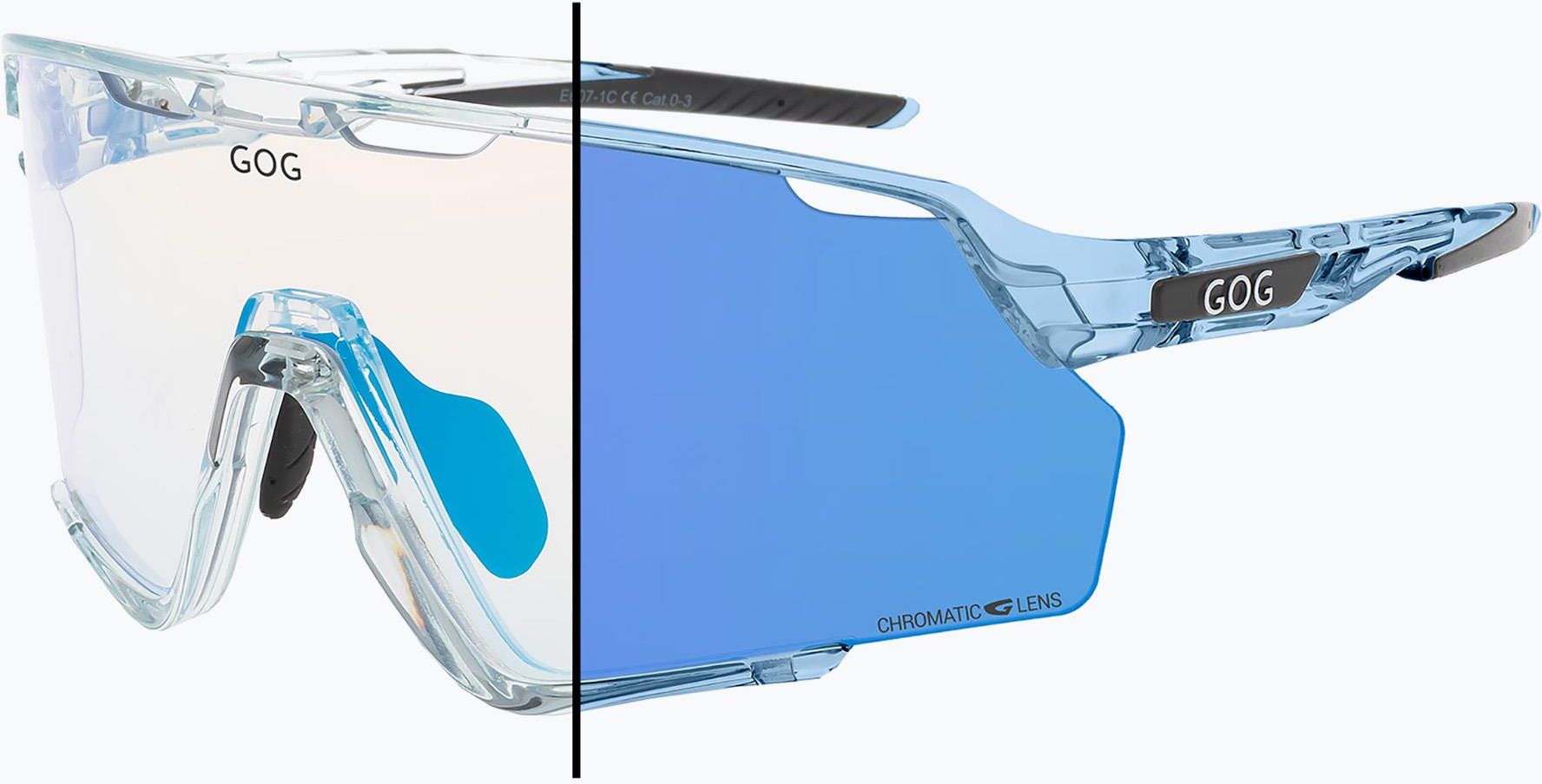 Prometheus Blue Gog Okulary Przeciwsłoneczne Prometheus Photochromic Blue/Black Reflex ...