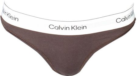 CALVIN KLEIN DAMSKIE STRINGI BRĄZOWE