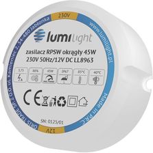 Zdjęcie Zasilacz LED Lumilight 12V 45W IP67 (5901619348963) - Dobra