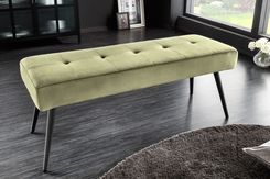 Zdjęcie Invicta Interior Boutique Ławka 100 cm aksamit oliwkowy - Libiąż
