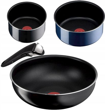 Tefal Ingenio Zestaw Wok 28 cm + garnki 20 cm, 16 cm z uchwytem (3168430082489)