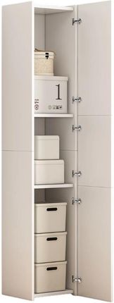 Rebiko Regał 3-drzwiowy stojący wysoki Biały 170 cm 5904890434233