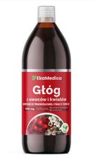 Zdjęcie EkaMedica Sok Głóg z owoców i kwiatów, 1000 ml  - Trzebinia