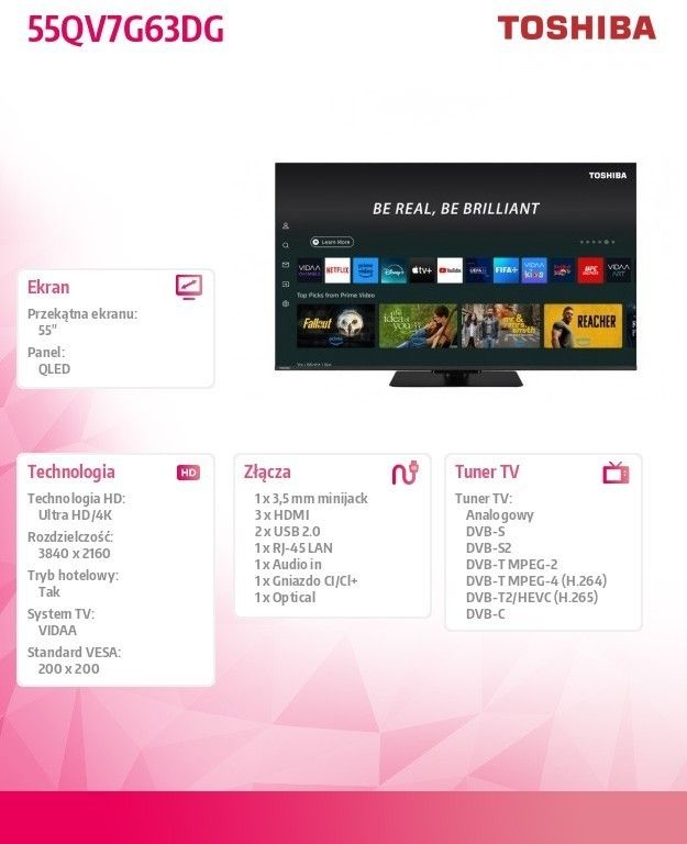 фото Телевизор Toshiba 55QV7G63DG