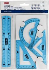 Zdjęcie Easy Flex Zestaw Kreślarski Linijka Ekierka Kątomierz - Dąbrowa Tarnowska