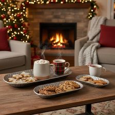 Zdjęcie DekorPap Tacka dekoracyjna, zestaw 3 szt. (ER0154) - Tychy