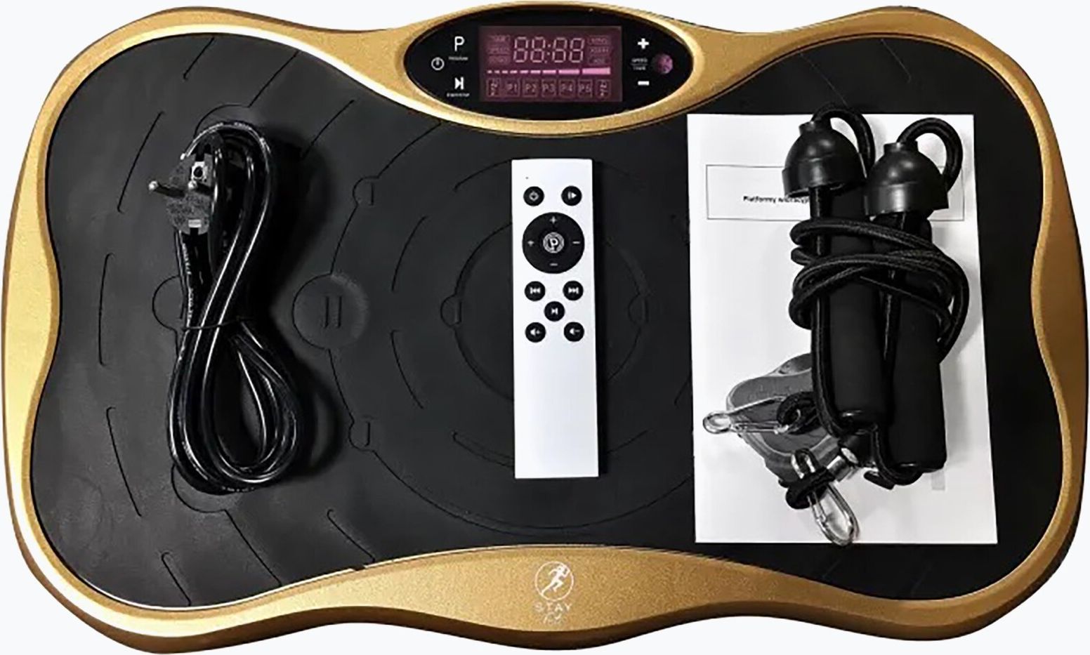 Moonwalk Spin Move Platofrma Wibracyjna do Ćwiczeń Fitness 200W złota ...
