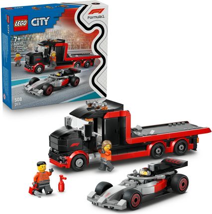 LEGO City 60493 Ciężarówka F1 z bolidem Audi F1