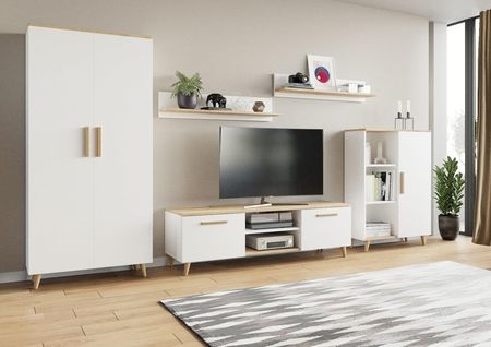 Per la vita Meblościanka Nord dąb artisan/biały 5907628979303