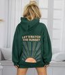 Długa bluza oversize UNISEX haftowany nadruk z kapturem HIT