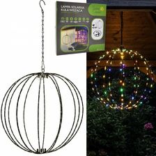 Zdjęcie Latarnia GSP Latarnia solarna wisząca kula 30cm 120 LED multikolor - Lesko