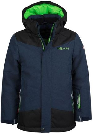 Kurtka ocieplana Trollkids Kids Norefjell Jacket dla dziewczynki/chłopca wodoodporna granatowa (132-100) 104