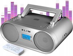 Radioodtwarzacz KLIM srebrny BOOMBOX B4