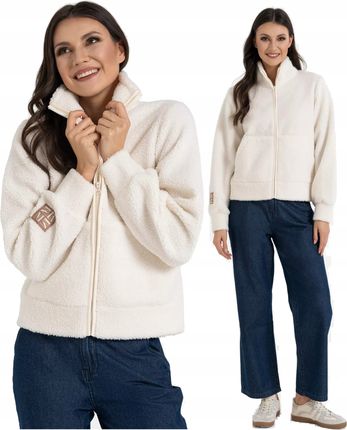 BLUZA DAMSKA CIEPŁA Śliczna Sherpa ze Stójką TYPU BARANEK ECR MORAJ 2XL/3XL