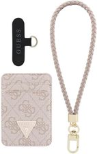 Zdjęcie Zestaw portfel + hand strap Guess        triangle MagSafe różowy - Alwernia