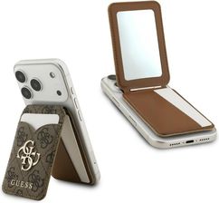Zdjęcie Portfel z lusterkiem Guess 4G Stand &    Mirror Magsafe brązowy - Trzebinia