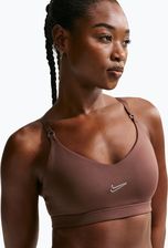 Zdjęcie Nike Biustonosz treningowy Indy Padded Gloss light chocolate Brązowy L - Zielonka