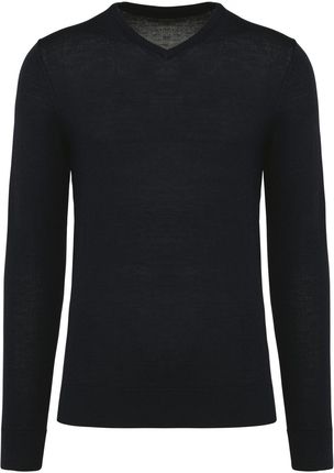 Sweter v-neck z merynosów Kariban Premium