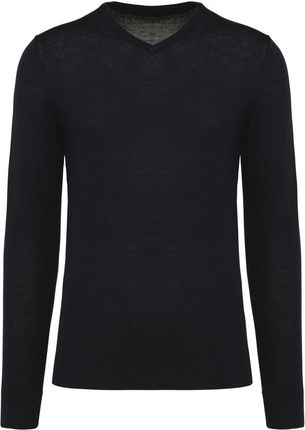 Sweter v-neck z merynosów Kariban Premium