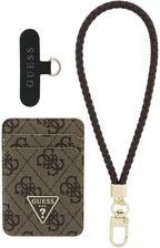 Zdjęcie Zestaw portfel + hand strap Guess triangle MagSafe brązowy - Koprzywnica