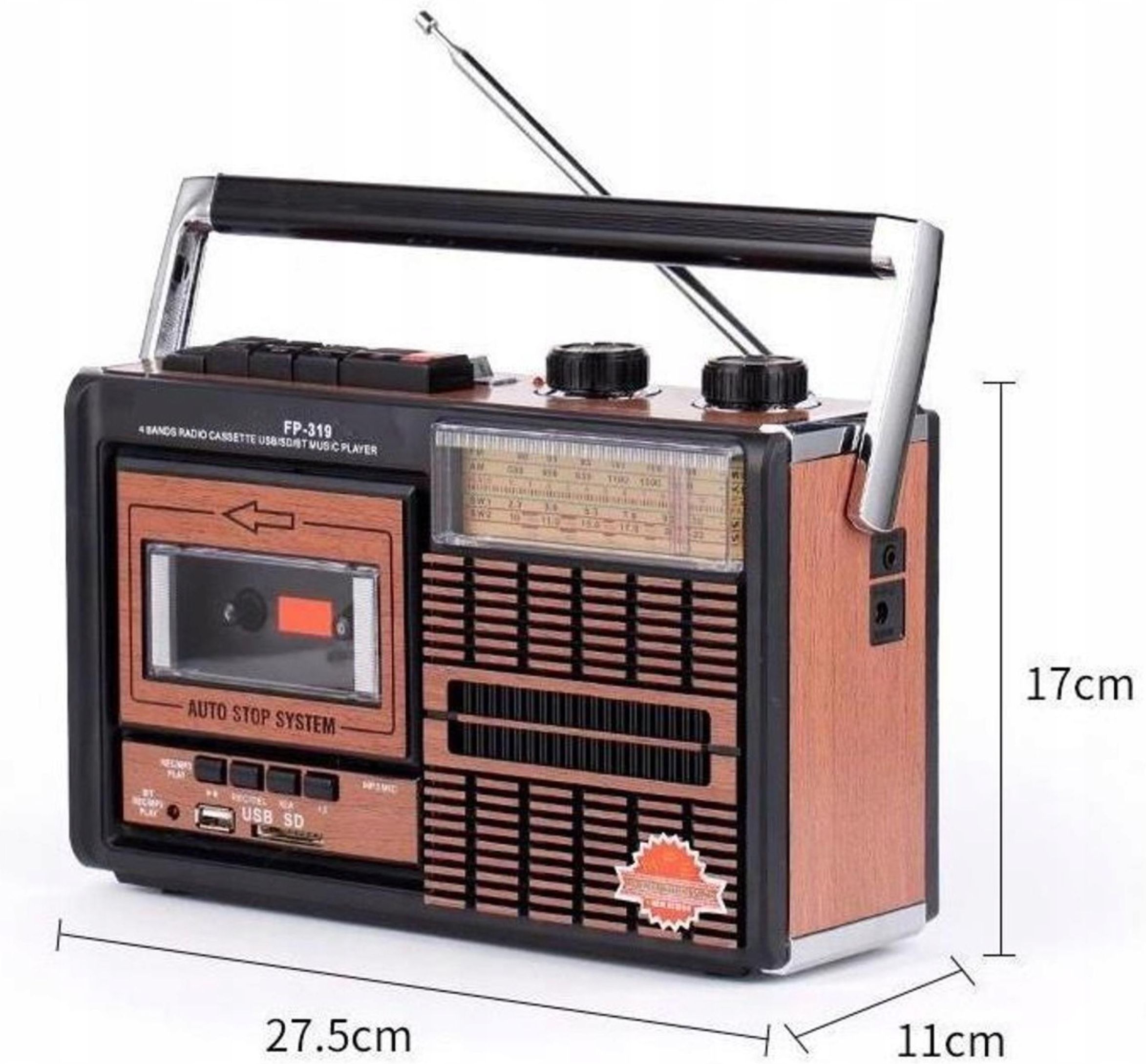Radio Radio Epe FP-319BT Brązowy - Opinie i ceny na Ceneo.pl