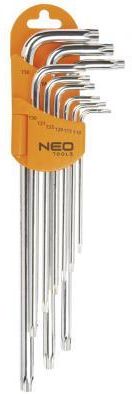 Neo Klucze TORX T10-T50 kpl 9cz z magnesem 09-526