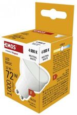 Zdjęcie Emos Żarówka LED Basic MR16 GU10 10W 72W 1000lm Neutralna 4000K ZL8F53 - Chorzów