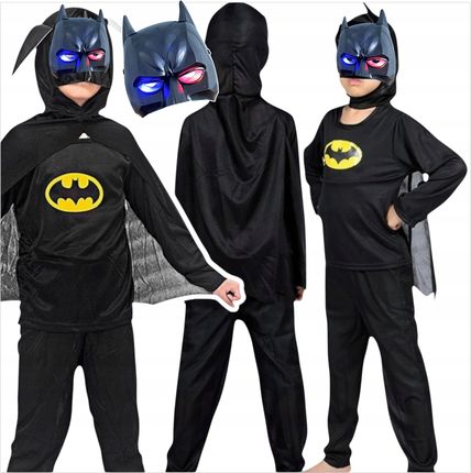 Kostium Batmana Strój Batman Przebranie Dla Chłopca Mięśnie Maska Świecąca