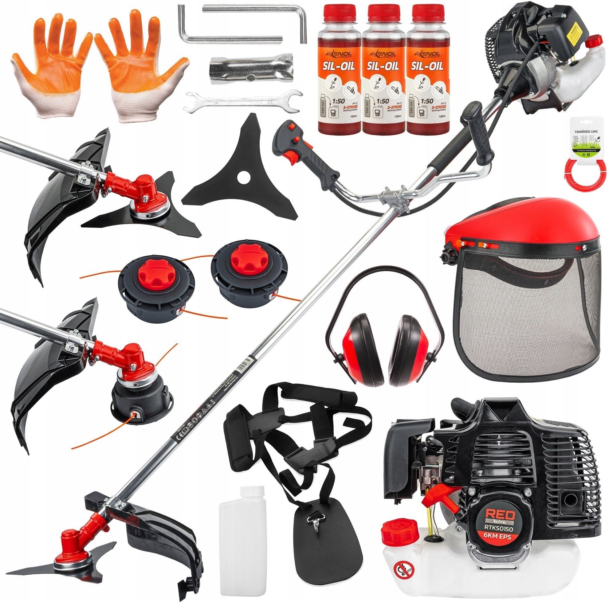 фото Бензиновая мотокоса Red Technic RTKS0150