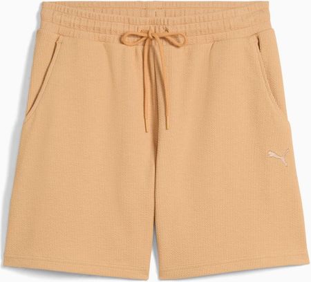 Spodenki damskie Puma HER HIGH-WAIST 5" beżowe 68506263